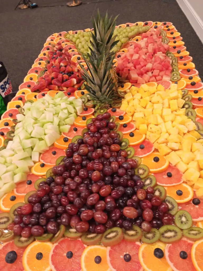 Fresh fruit display table