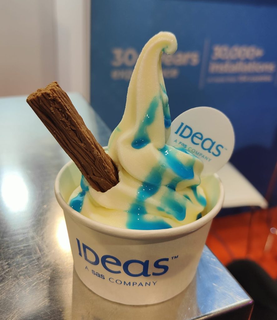 Branded ice cream tub