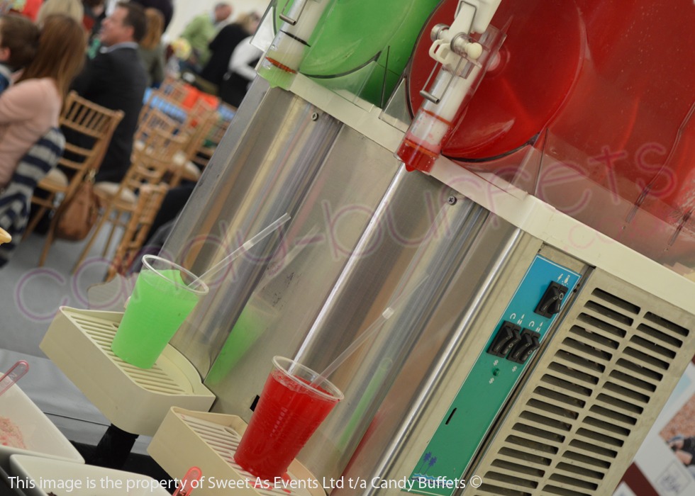 Slush machine with two flavours