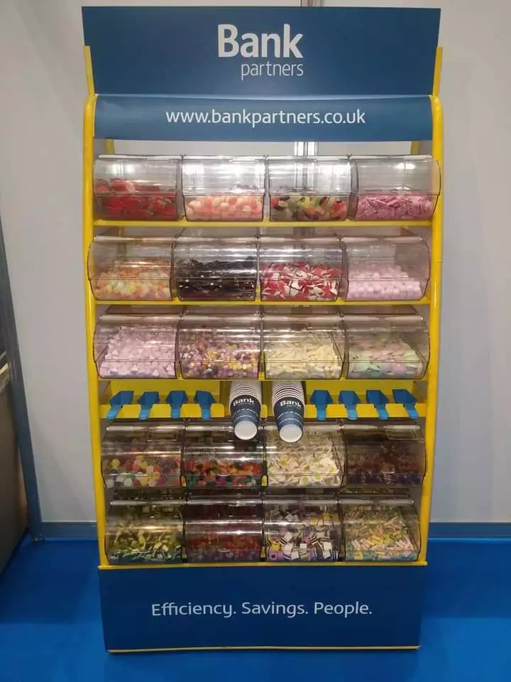 Branded sweets stand hire